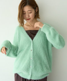 YECCA VECCA ラメシャギーカーディガン