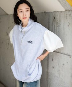 WEGO 【ユニセックス着用ITEM】ノースリハーフジッププルオーバー