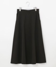 自由区 【洗える・ストレッチ素材】リネンヴィスコースストレッチ フレアスカート