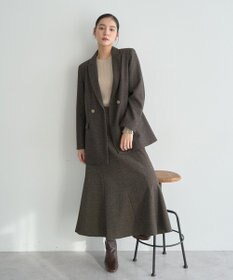 YECCA VECCA 袖釦クルーネックリブニット