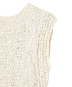 earth music&ecology フレアニットベスト