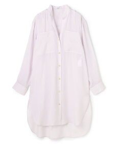 BEIGE， PAULINE / リネンヴィスコースオーバーサイズロングシャツ