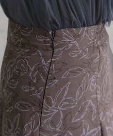 Tiaclasse 【洗える】フラワープリントスカート