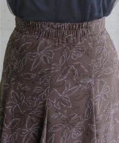 Tiaclasse 【洗える】フラワープリントスカート