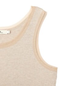 earth music&ecology エッジチュールラメテレコタンクトップ