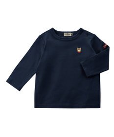 MIKI HOUSE HOT BISCUITS 【70-120cm】【Everyday Series】ワンポイント 長袖Tシャツ
