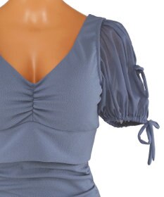 San-ai Resort（三愛水着楽園） 【San-ai Resort×PEACH JOHNコラボ】【ナイスバディ水着】パフスリーブワイヤービキニ　9M・11L　【San-ai Resort（サンアイリゾート）】