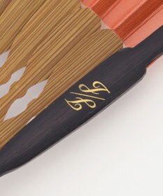 自由区 カラーブロック 扇子