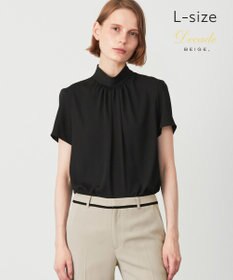 BEIGE， 【L-size】EVA / ハイネックブラウス