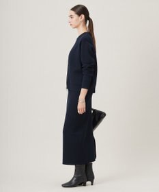 ICB L 【洗える】コットンポリエステルスムース ニットブルゾン