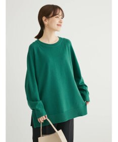 Green Parks もちやわ　ボートネックニットチュニック