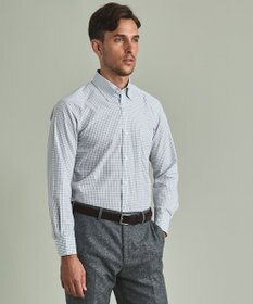 GOTAIRIKU 【形態安定】PREMIUMPLEATS_ボタンダウンカラー 通年ドレスシャツ