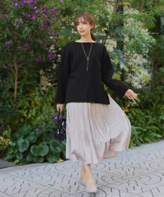 Tiaclasse 【洗える】軽量ワイドスリーブニット