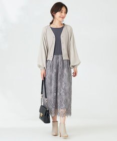 ANY SIS 【洗える】シアースリーブ カーディガン