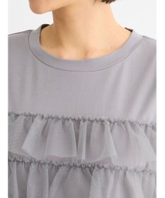 Green Parks フレンチスリーブチュールティアードプルオーバー