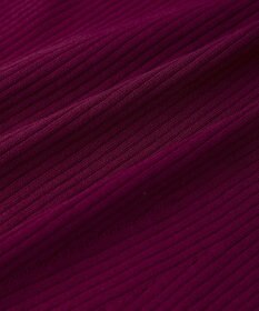 earth music&ecology ランダムリブボトルネックノースリーブニット