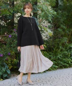 Tiaclasse 【洗える】軽量ワイドスリーブニット