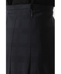 DAKS ビッグシャドーチェック セミフレアプリーツスカート