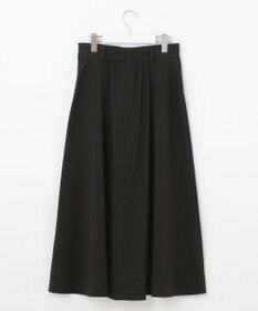 自由区 【洗える・ストレッチ素材】リネンヴィスコースストレッチ フレアスカート
