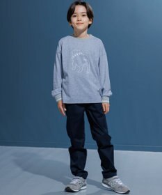 J.PRESS KIDS 【100-130cm】バックブル ラインプリント カットソー