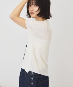 AMERICAN HOLIC 襟付きスキッパー半袖ニットポロ