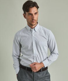 GOTAIRIKU 【形態安定】PREMIUMPLEATS_ボタンダウンカラー 通年ドレスシャツ