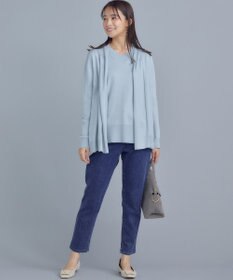 組曲 L 【WEB限定】セミウーステッド ニットカーディガン