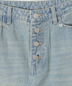 WEGO ボタンフライローライズフレアデニム