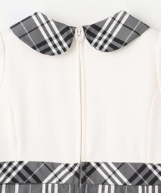 組曲 KIDS 【100㎝】チェックタフタドッキング ワンピース