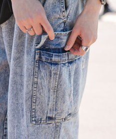 WEGO デニムカーゴパンツ