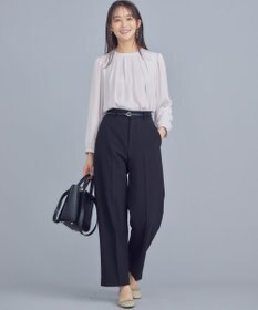 組曲 S 【WEB限定】ベーシックダブルクロス ワイドストレートパンツ