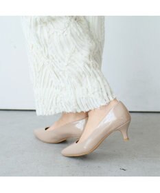 MODE ET JACOMO <carino>【レイン対応】エナメルプレーンパンプス