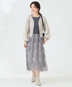 ANY SIS 【洗える】シアースリーブ カーディガン