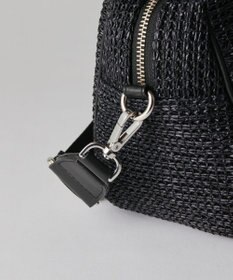 russet ナイロンラフィアミニボストンバッグ(CE-1715)