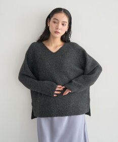 YECCA VECCA Vネックルーズニット