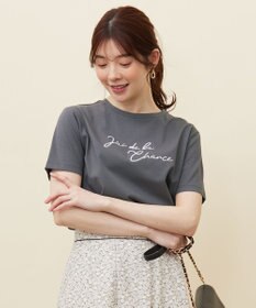 ANY SIS S ロゴ刺繍 Tシャツ