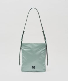 russet バイカラーレザーベルトフラットショルダーバッグ(SF-278)