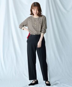 ANY L 【洗濯機可/ウエストゴム/２ＷＡＹストレッチ】テーパードパンツ