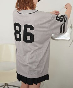 WEGO ベースボールメッシュビッグシャツ