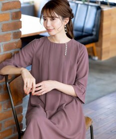 Tiaclasse 飴玉パールフレア袖ワンピース