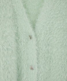 YECCA VECCA ラメシャギーカーディガン