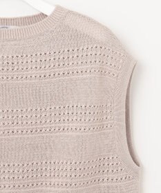 J.PRESS LADIES L 【洗える】PATTERN ニット ベスト