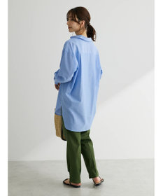 Green Parks 綿麻混オーバーサイズシャツチュニック