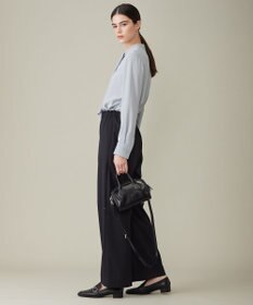 ICB 【洗える】 TWブロード ワイドストレートパンツ