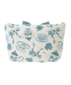 Maison de FLEUR ティーカップ柄ゴブランポーチ