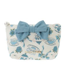 Maison de FLEUR ティーカップ柄ゴブランポーチ