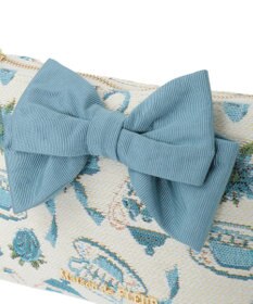 Maison de FLEUR ティーカップ柄ゴブランポーチ