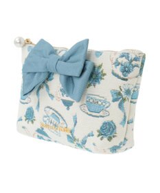 Maison de FLEUR ティーカップ柄ゴブランポーチ