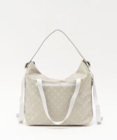 russet ナイロンジャガードメタルバックルショルダーバッグ M(CE-1671)