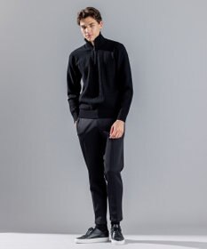 JOSEPH HOMME 【WEB限定】ヴィスコースリンクス　ハーフジップニット
